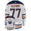 Edmonton Oilers tröja OSCAR KLEFBOM 77 Adidas Vit Authentic - NHL Tröjor Herr